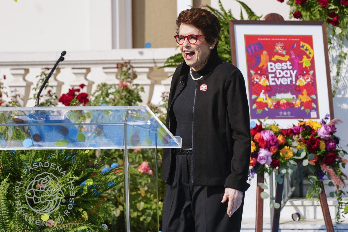 Billie Jean King nommée grand maréchal du 136e défilé de la Rose Parade le 1er janvier